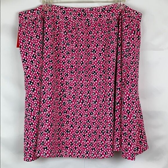 Molly & Isadora pink print side zipper skirt - Picture 4 of 8